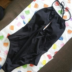 VS PINK Keyhole halter one piece swimsuit